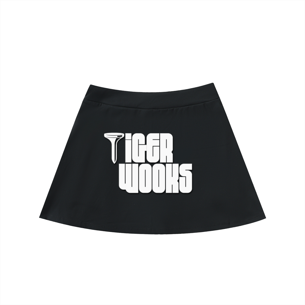 High-Waist Pocketed A-Line Skirt