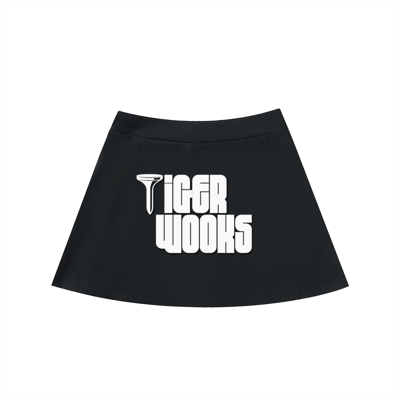 High-Waist Pocketed A-Line Skirt