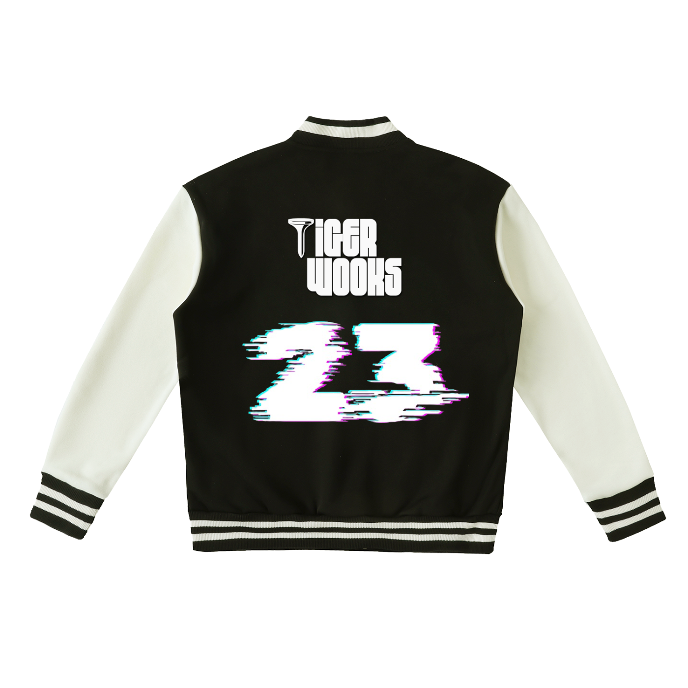 Two-Tone Fleeced Varsity Jacket