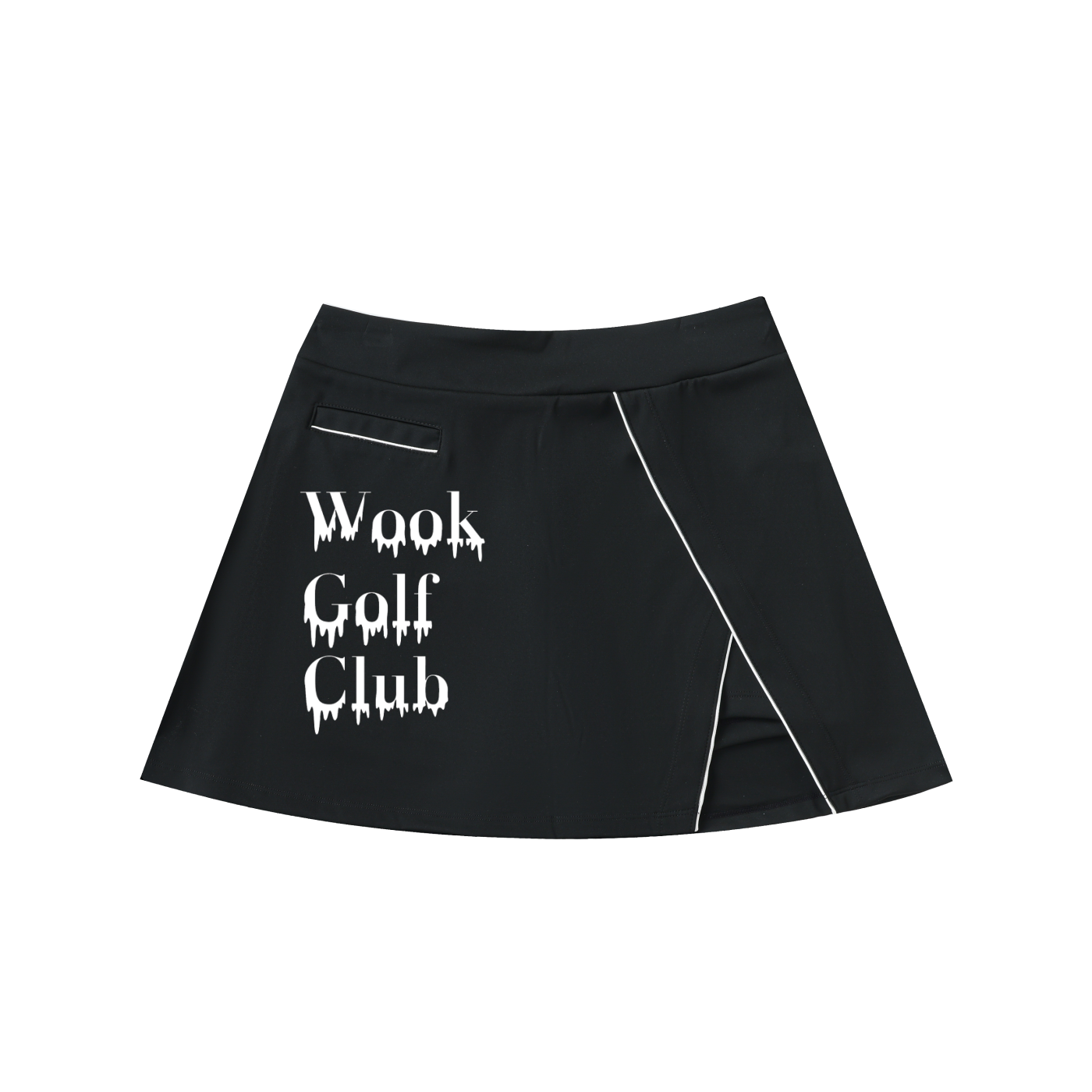 High-Waist Pocketed A-Line Skirt