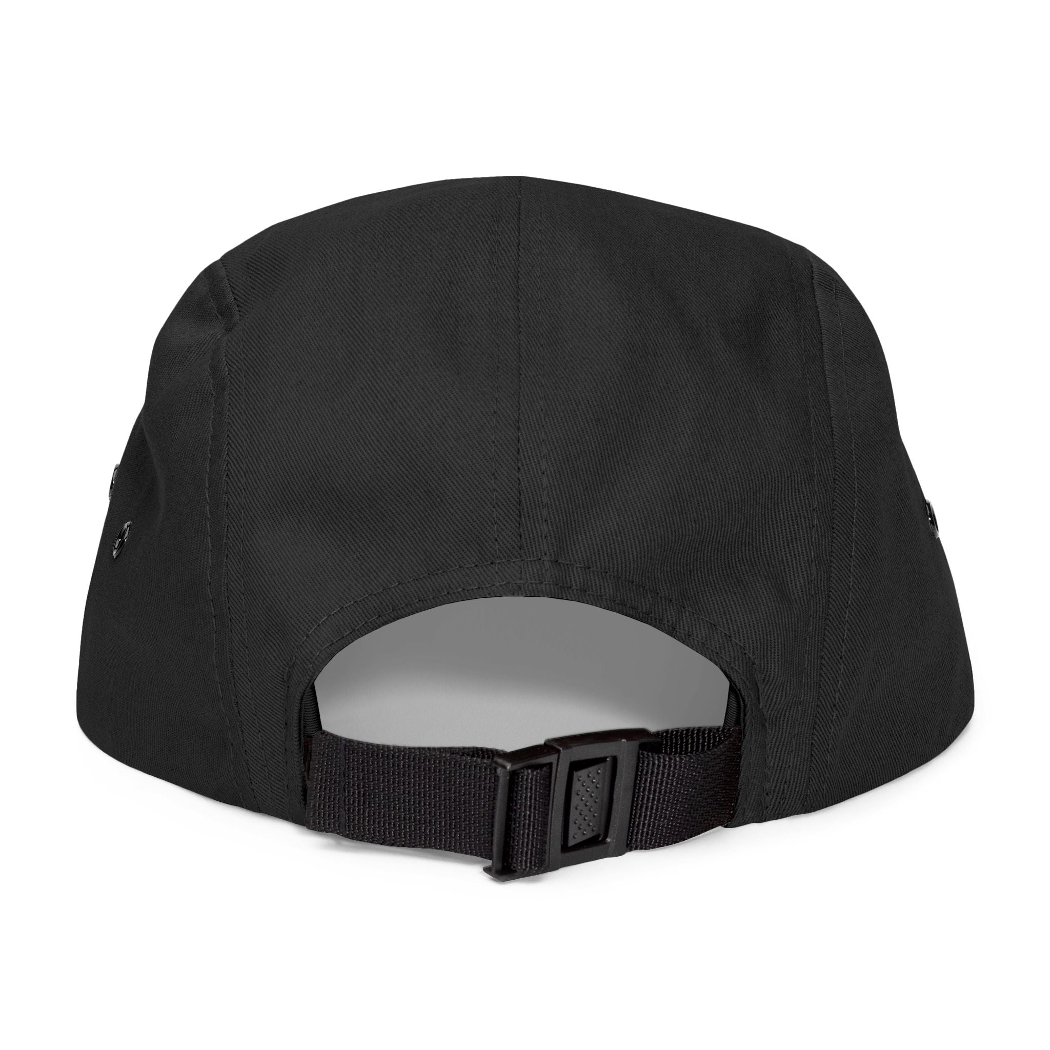 Embroidered 'Tree Rooms' 5-Panel Cap – Minimal Tan Camper Hat