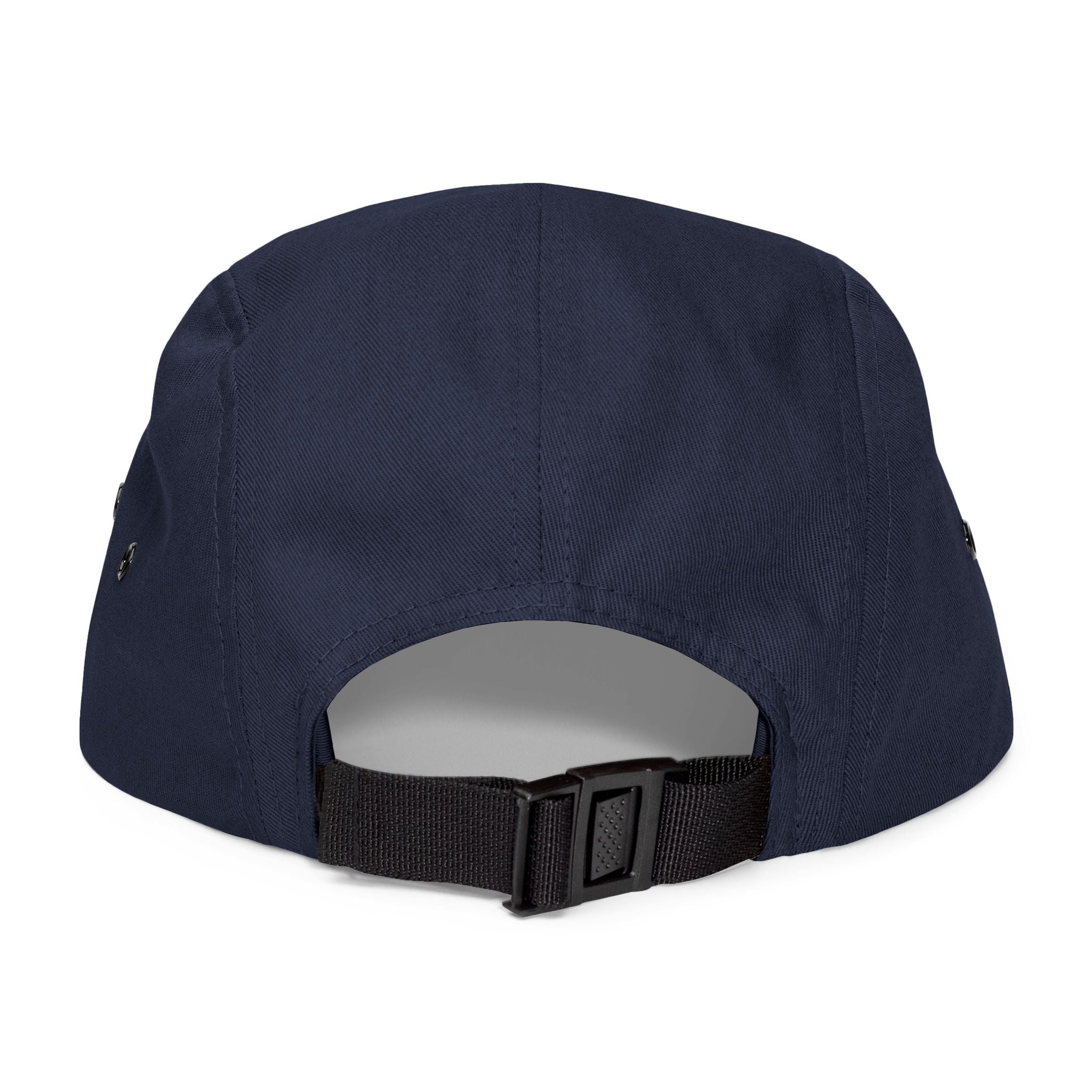 Embroidered 'Tree Rooms' 5-Panel Cap – Minimal Tan Camper Hat