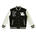 Two-Tone Fleeced Varsity Jacket